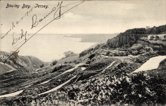 Ak Bouley Bay Kanalinsel Jersey,  Landschaft, Küstenansicht, 