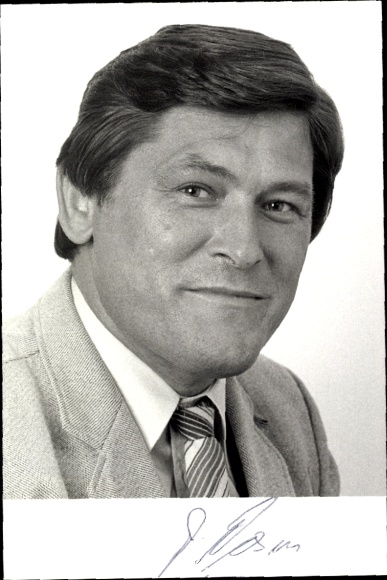 foto politicus Josef Vosen, handtekening