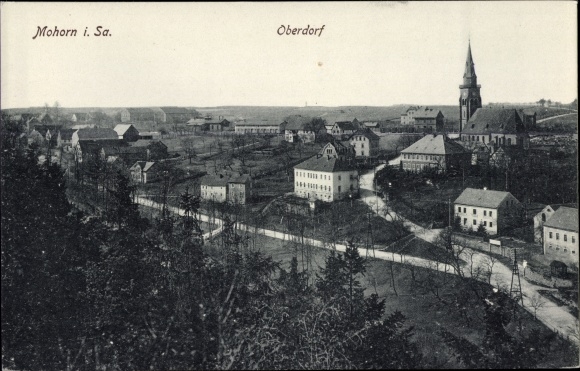 Ansichtkaart Mohorn Wilsdruff in Saksen, Oberdorf, kerk
