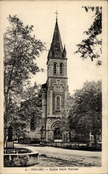 Ak Nogaro Gers, Kirche, Eglise Saint Nicolas