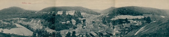 Klapp Postcard Stolberg in the Harz, Panorama