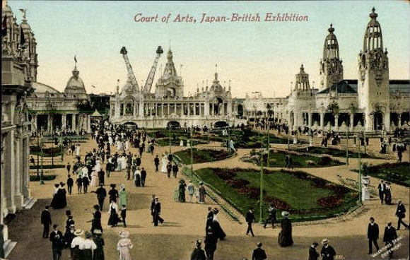 Set von 68 Ansichtskarten, London, Französisch - Britische Ausstellung 1908