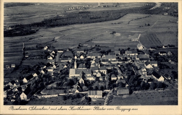 Ak Buxheim in Schwaben, Fliegeraufnahme, Karthäuser-Kloster