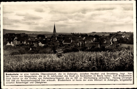PC Brackenheim an der Zaber Württemberg, general view
