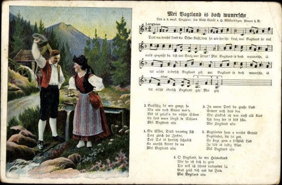 30 individual song cards, Anton Günther
