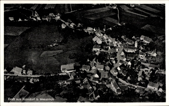 Ak Rohrdorf Meßkirch in Opper-Zwaben Baden, luchtfoto