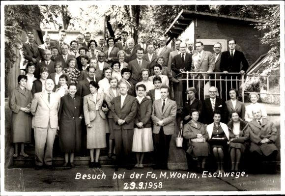 KP Eschwege an der Werra Hesse, wizyta u rodziny M. Woelmów, 1958