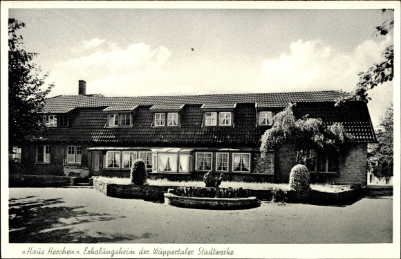 Postcard Herchen Windeck an der Sieg, convalescent home of the Wuppertal municipal works