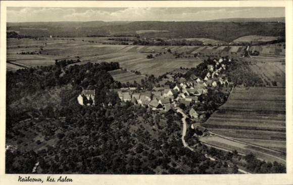 Postcard Neubronn Weikersheim in Tauberfranken Württemberg, aerial photograph