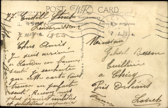 Postcard London, Burma, British Empire Exhibition, Wembley