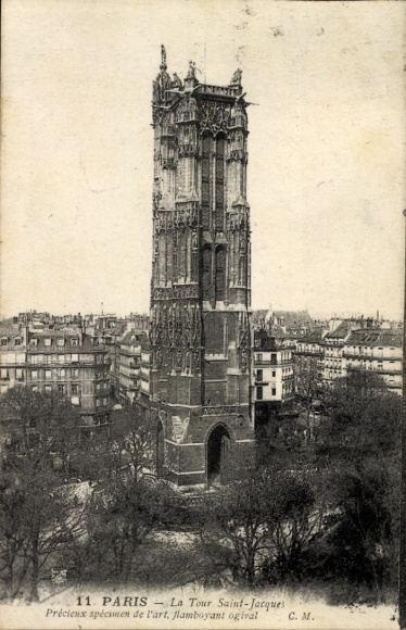 Ansichtkaart Parijs VI, Tour Saint-Jacques