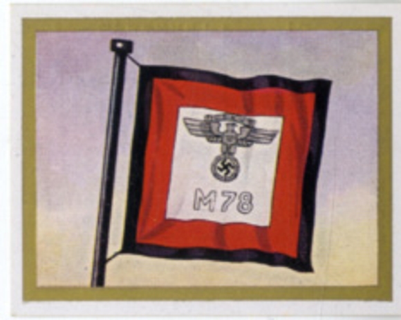 Sammelbild III. Reich Fahnen und Standarten Nr. 71, Buch 1, Kommandoflagge NSKK Motor Standarte