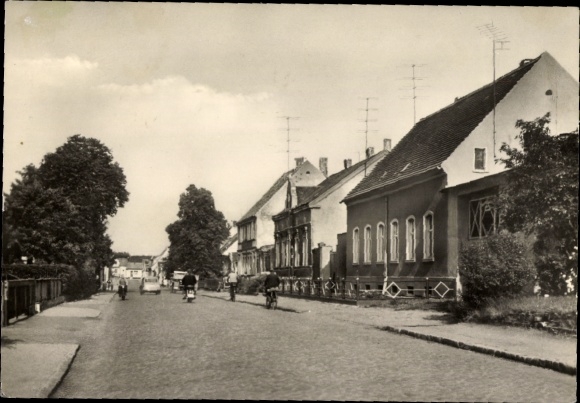 Ak Wulfen Osternienburger Land in Anhalt, Bahnhofstraße