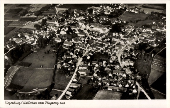 Postcard Siegenburg in Lower Bavaria, aerial photograph