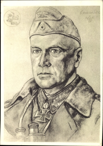 Artist PC Willrich, Wolfgang, Lieutenant General Crüwell, Wehrmacht Panzer Division, WWII