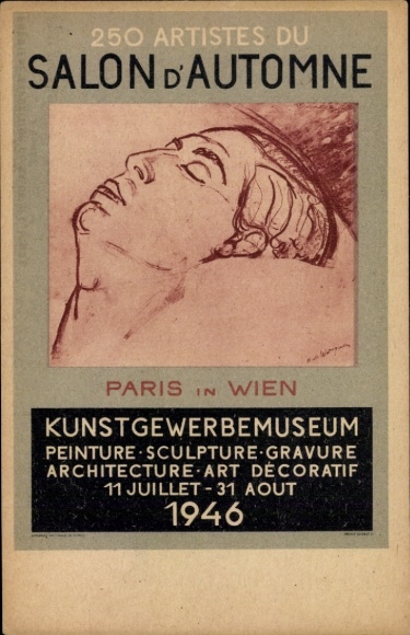 Künstler Ak Paris in Wien, Erste Ausstellung des Pariser Herbstsalons 1946, Salon d'Automne