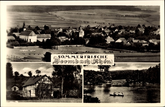 PC Dermbach im Wartburgkreis, overall view, boat, half-timbered