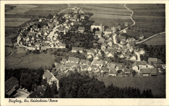 Ak Burgberg Giengen an der Brenz, Fliegeraufnahme