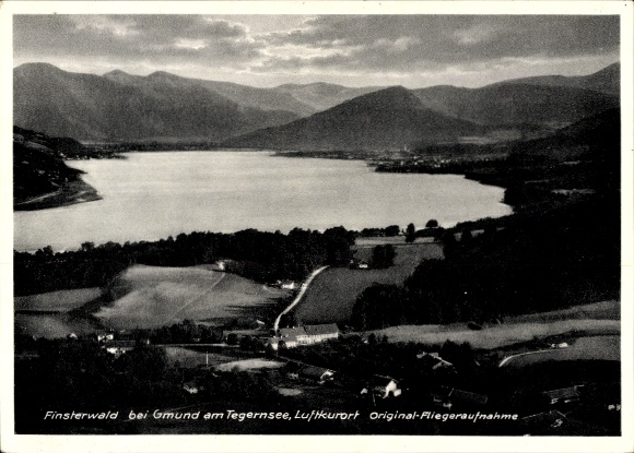 Postcard Finsterwald Gmund am Tegernsee Upper Bavaria, Finsterwald, Tegernsee, climatic health resort, original photo