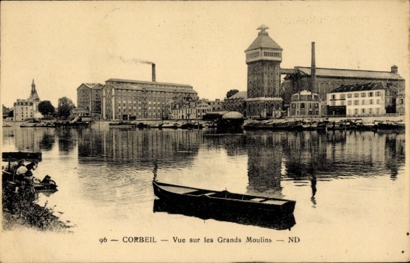 CPA Corbeil-Essonne, les Grands Moulins