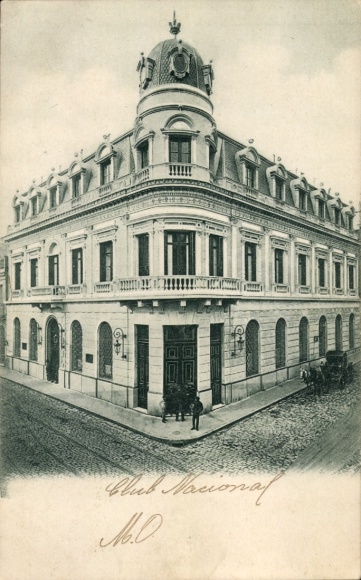 Ak Montevideo Uruguay, Club Nacional,  Architektur, schwarz-weiß, 1900er Jahre