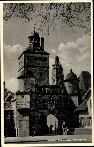 KP Weißenburg w Środkowej Frankonii, Bawaria, Ellingertor