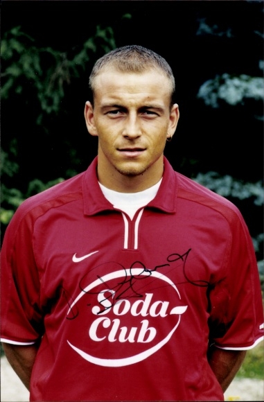 Autograph card footballer Daniel Dylong, SV Wehen Wiesbaden, autograph