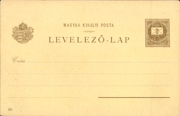 Postal stationery Chromo-Litho Hungary, Maria Theresa, Queen of Hungary