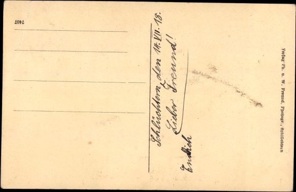Postcard Schluechtern in Hessen, Mauerwiese