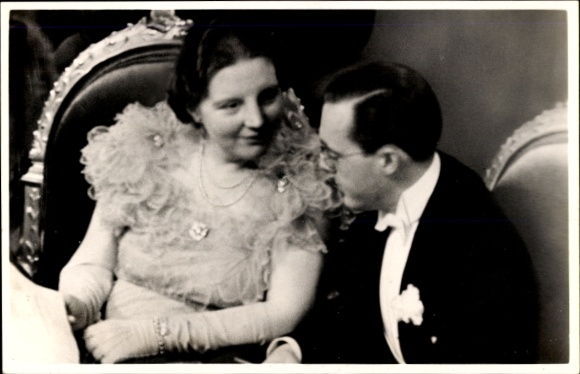 Ak Prinzessin Juliana der Niederlande, Prinz Bernhard, Dezember 1938