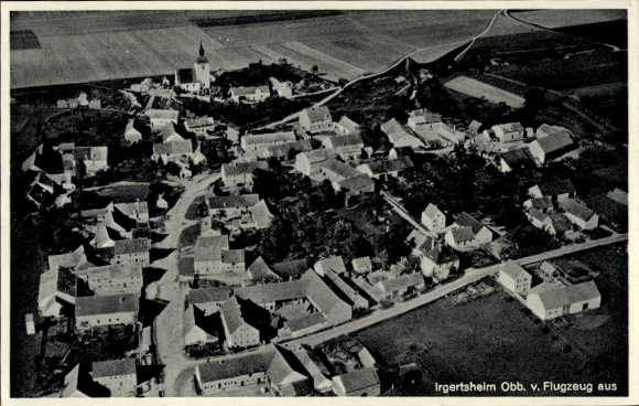 KP Irgertsheim Ingolstadt nad Dunajem Górna Bawaria, zdjęcie lotnicze