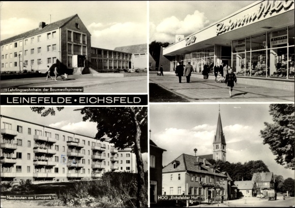 KP Leinefelde w Eichsfeld, bursa praktykantów zm. Przędzalnia bawełny, HOG Eichsfelder Hof, Lunapark
