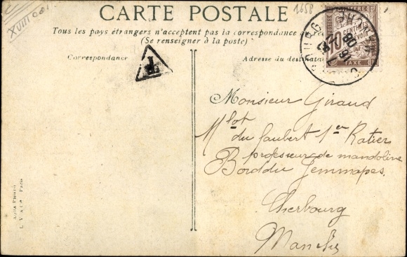 Postcard Paris XVIII. Buttes-Montmartre district, Boulevard Rochechouart, Rue de Clignancourt