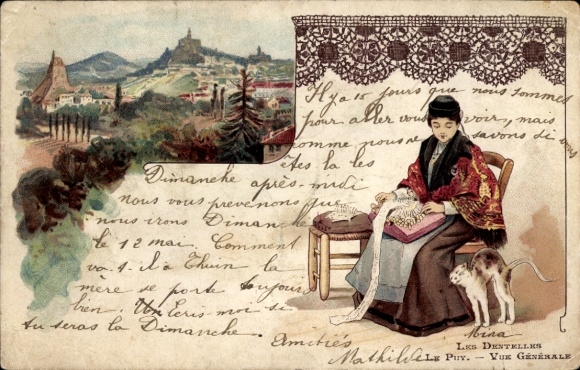 PC France, Les Dentelles le Puy, advertising A. Van de Biggelaar & Co.