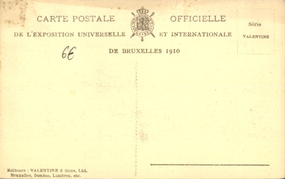 PC Brussels Brussels, exhibition 1910, fire from 14th to 15th. August, Brussels Fair