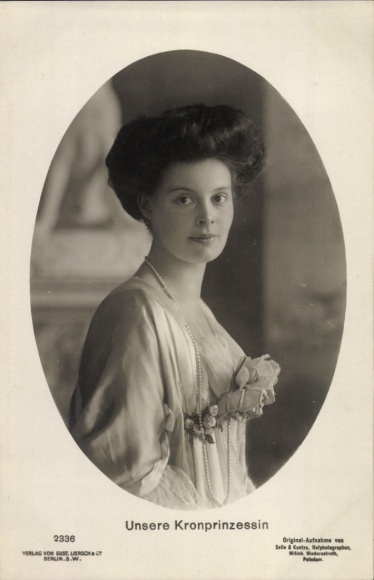 Postcard Crown Princess Cecilie of Prussia, portrait, Liersch 2336