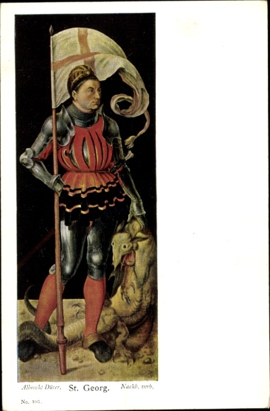 Artist PC Dürer, Albrecht, St. Georg, dragon slayer
