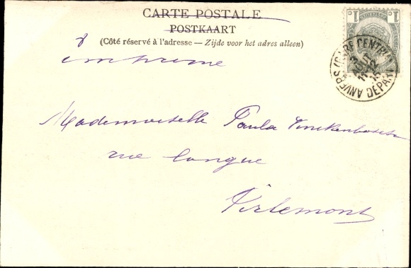 Postcard Antwerpen Anvers Flandern, Alberta, Royal Yacht of Leopold II., Arrival