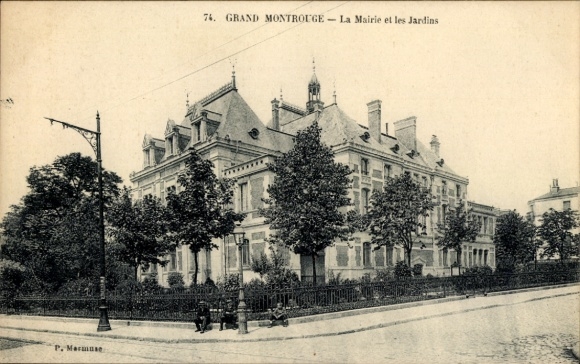 Postcard Grand Montrouge Hauts de Seine, La Mairie