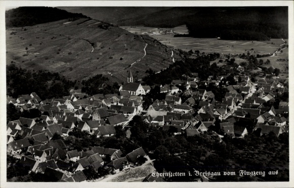 Postcard Ehrenstetten Ehrenkirchen im Breisgau, aerial photograph
