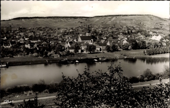 Postcard Lengfurt Triefenstein in Lower Franconia, Panorama