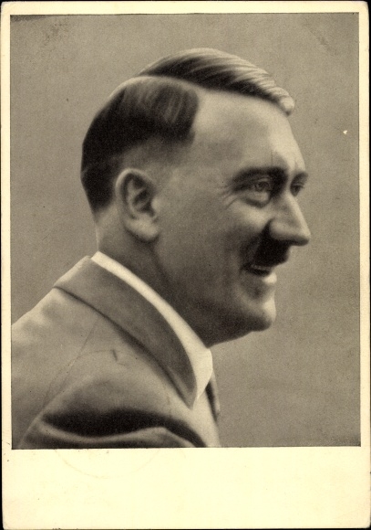 Postcard Führer and Reich Chancellor Adolf Hitler, portrait, Men of the Time No. 92