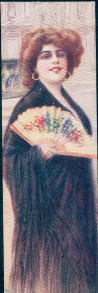Artist PC standing portrait of a woman with a fan