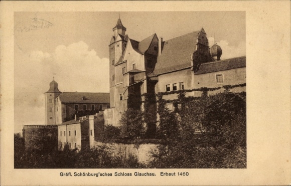 Postcard Glauchau Kr. Zwickau, Schönburg Castle
