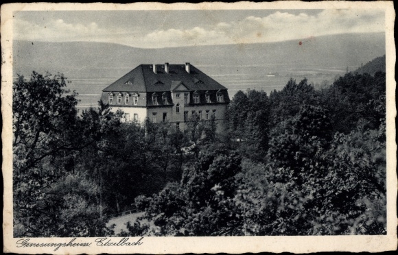 Postcard Etzelbach Uhlstädt Kirchhasel in Thuringia, convalescent home