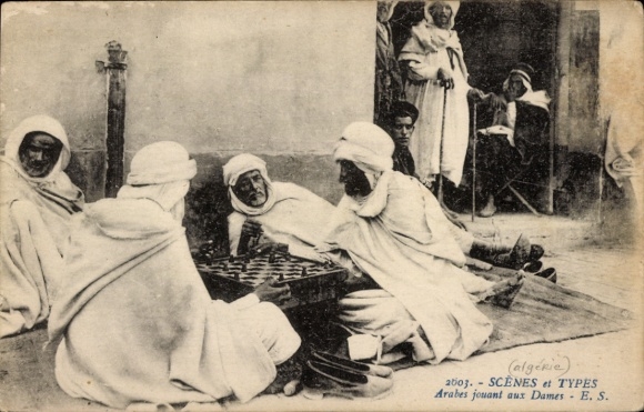 KP Scenes et Types, Arabes jouant aux Dames, starcy grający w warcaby
