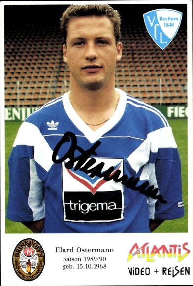 Autogrammkarte Fußballer Elard Ostermann, VfL Bochum, Autogramm