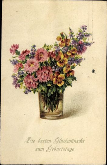 10 old AK flower pictures, flower photos, different views