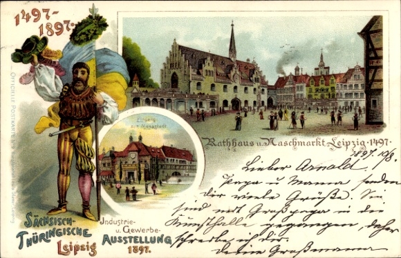 lito Leipzig, Saksońska Wystawa Przemysłu i Handlu Turyngii 1897, Ratusz, Naschmarkt