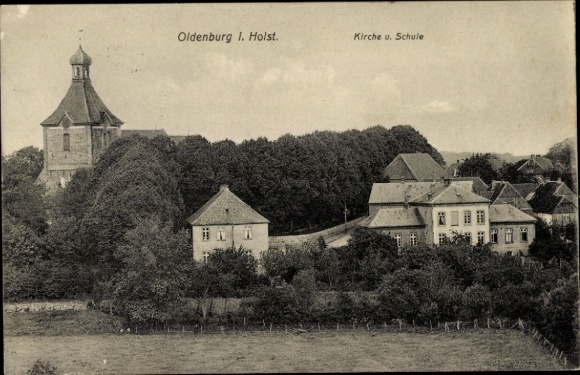 PC Oldenburg in Holstein, church, school